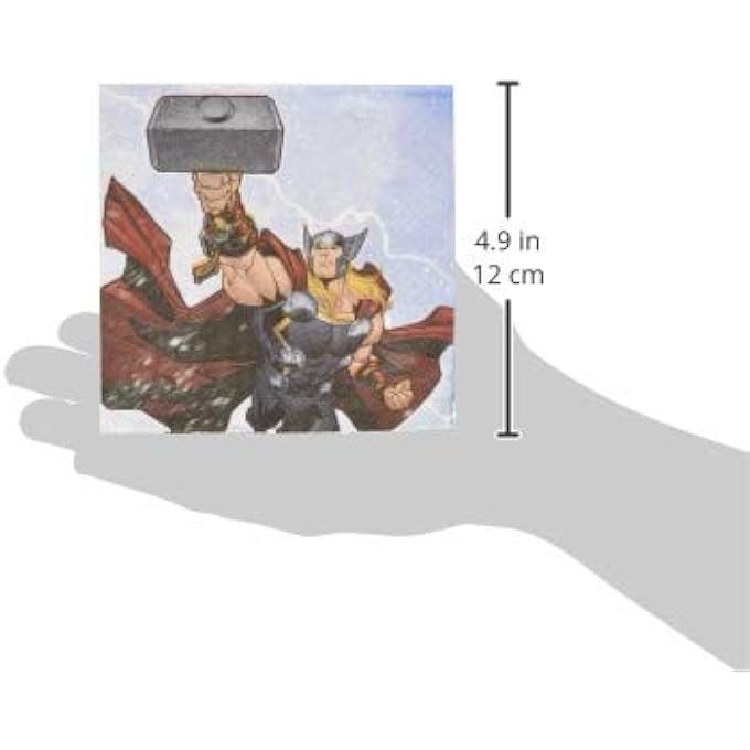 16 MARVEL EPIC AVENGERS SUPERHERO BIRTHDAY PARTY BEVERAGE NAPKINS - Image 2